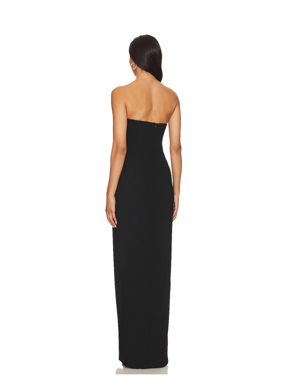 X Revolve Strapless Puzzle Gown in Black - Picture 3 of 3